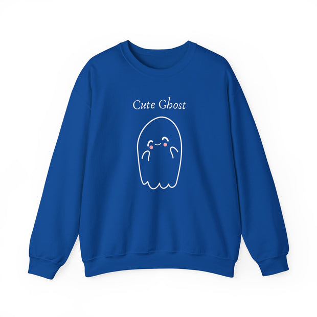 Unisex sweatshirt with cute ghost pattern