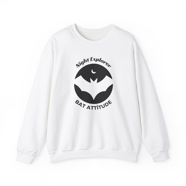 Night explorer bat attitude patterned unisex sweatshirt