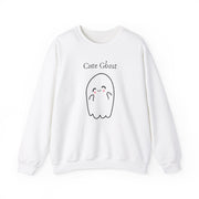 Unisex sweatshirt with cute ghost pattern