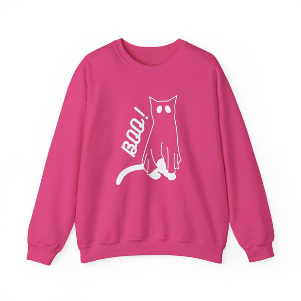 Boo cat patterned unisex sweatshirt