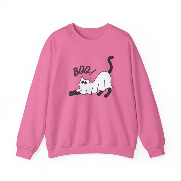 Boo cat patterned unisex sweatshirt