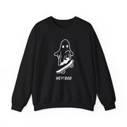 Hey! Boo skateboarder ghost patterned unisex sweatshirt