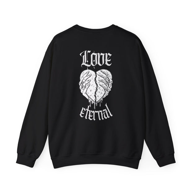 Eternal love patterned unisex sweatshirt