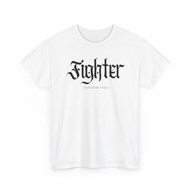 Men t-shirt with fighter text pattern