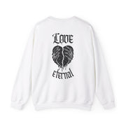 Eternal love patterned unisex sweatshirt