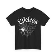 Women t-shirt with spider web pattern