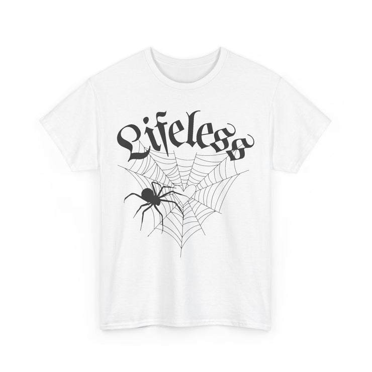 Women t-shirt with spider web pattern