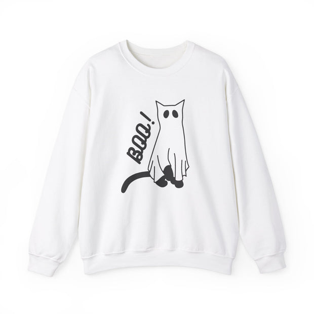 Boo cat patterned unisex sweatshirt