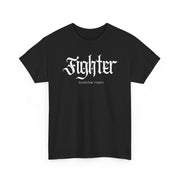 Men t-shirt with fighter text pattern