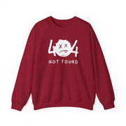 404 not found patterned unisex sweatshirt