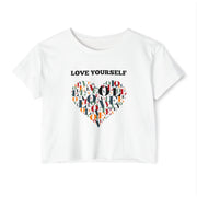 Heart patterned women's Crop Top