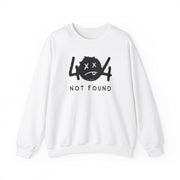 404 not found patterned unisex sweatshirt