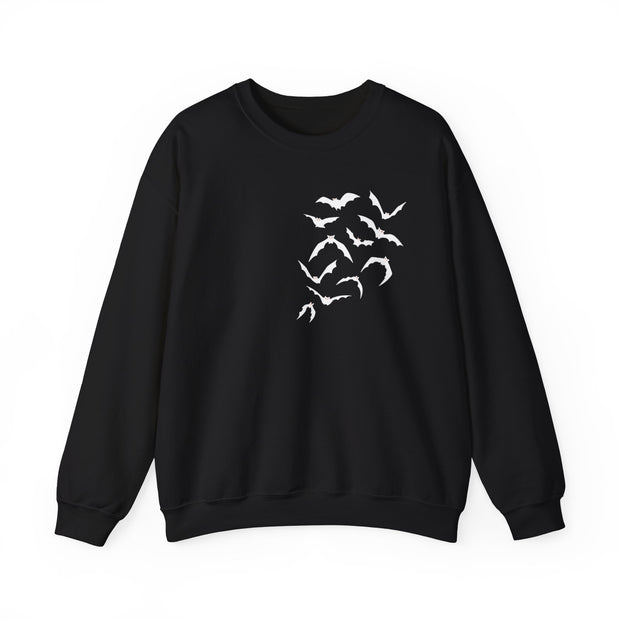 Bat patterned unisex sweatshirt