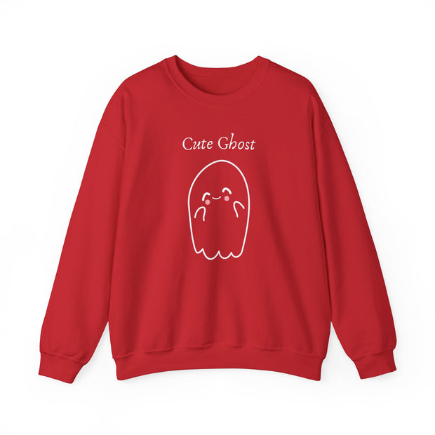 Unisex sweatshirt with cute ghost pattern