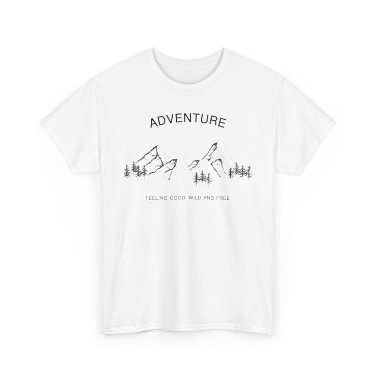 Mountain patterned unisex t-shirt