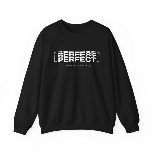 Unisex sweatshirt with perfect text pattern