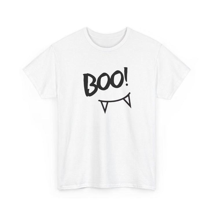 Boo text patterned women's t-shirt