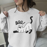 Boo cat patterned unisex sweatshirt